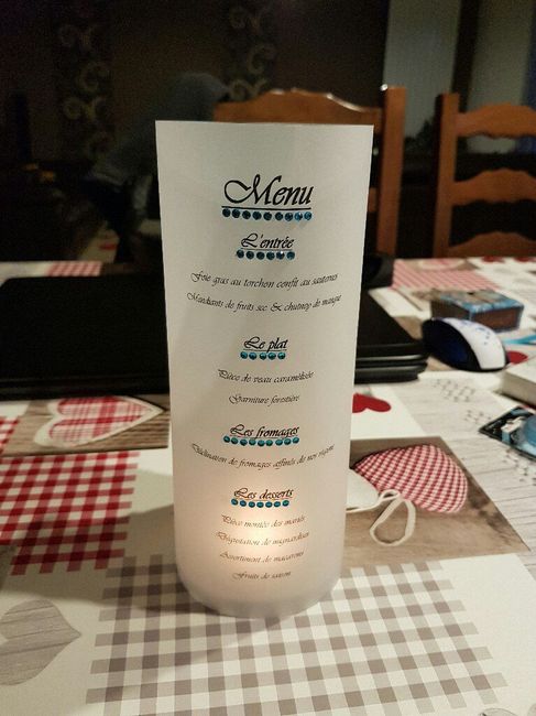 Menu papier calque - 1