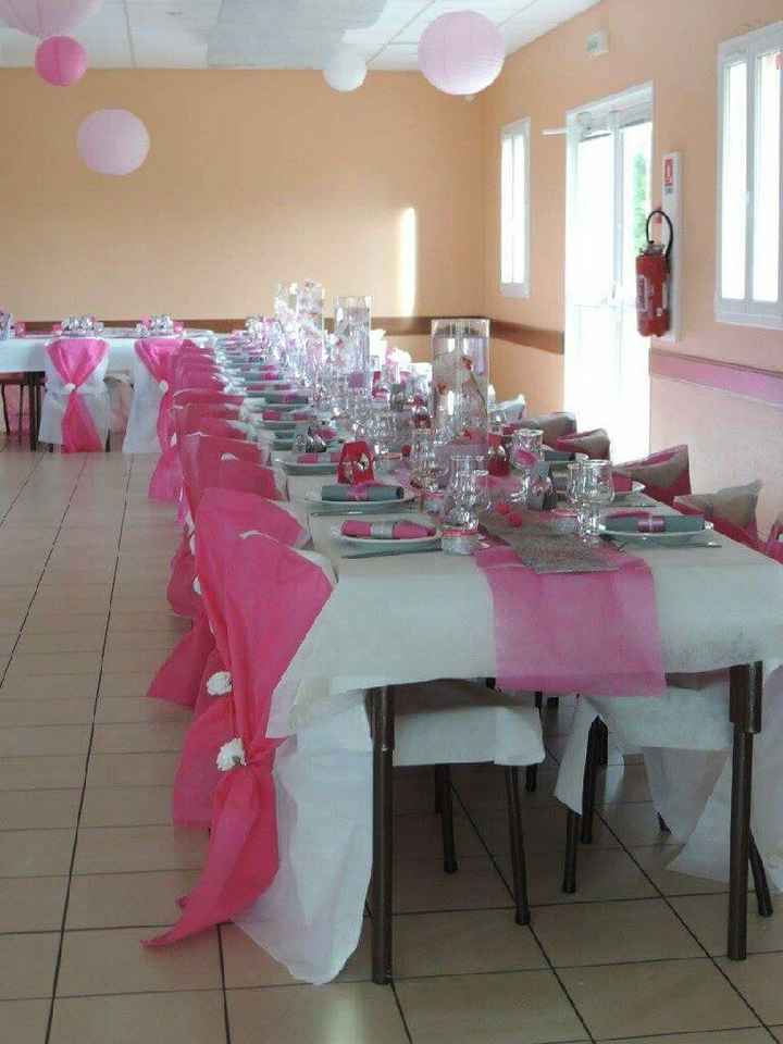 Notre mariage couleur fushia gris et blanc - 3