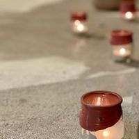 Contenant pour bougies fait maison - 2