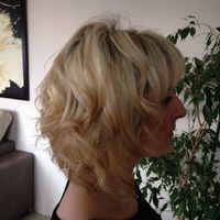 Essai coiffure cheveux au carré - 1