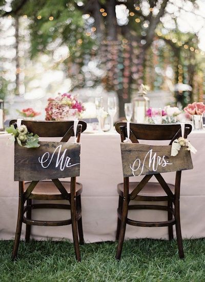 Inspiration chaises des mariés - 3