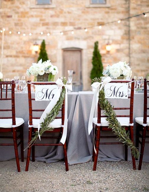 Inspiration chaises des mariés - 5