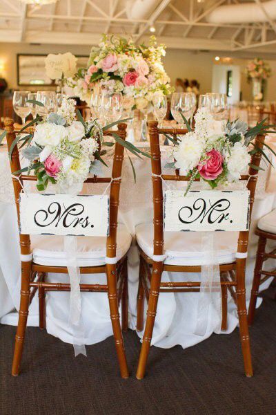 Inspiration chaises des mariés - 6