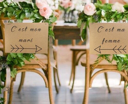 Inspiration chaises des mariés - 11