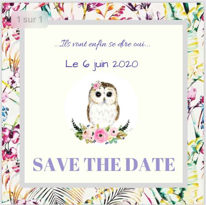 Essai save the date. - 1