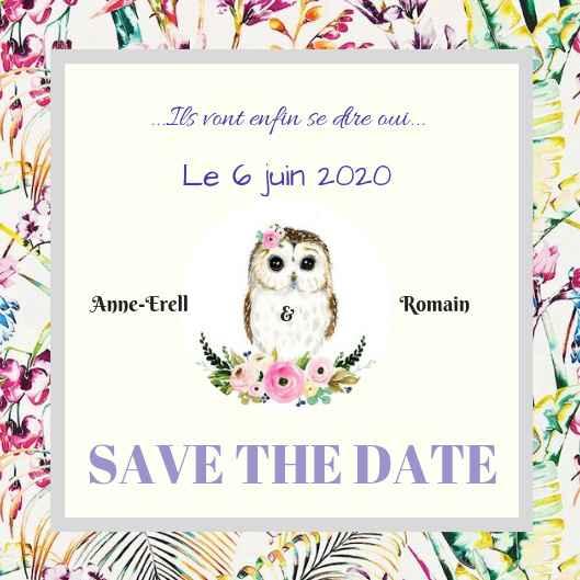 Essai save the date. - 1