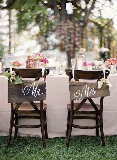 Inspiration chaises des mariés - 3