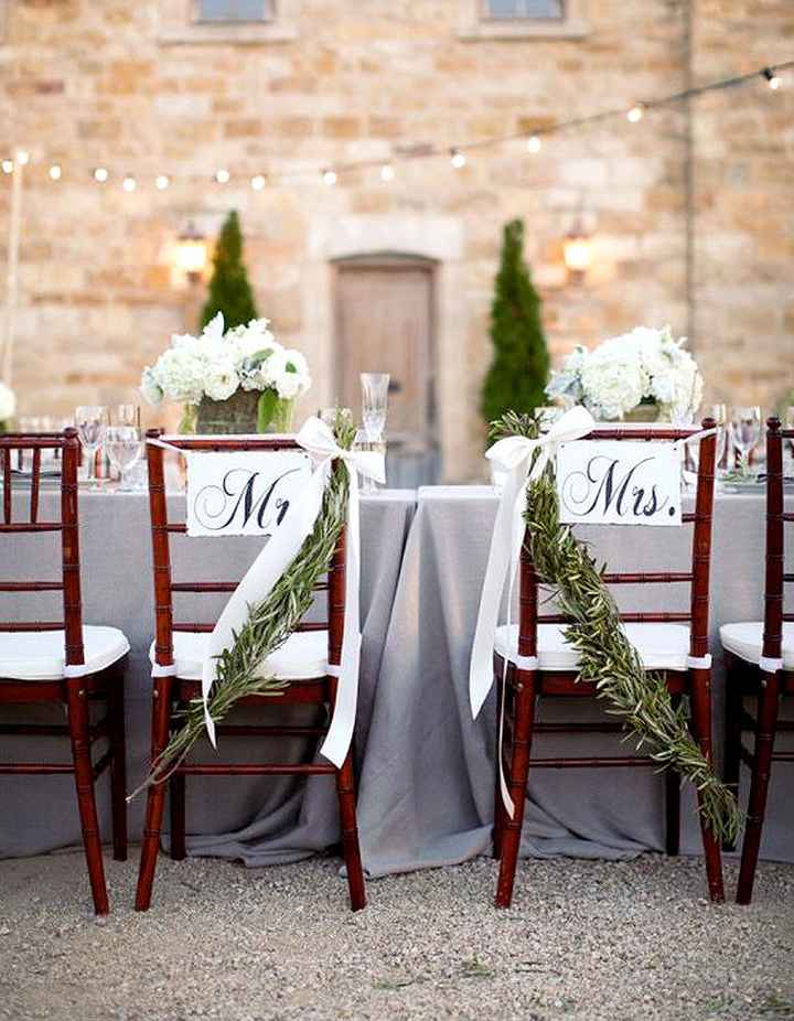 Inspiration chaises des mariés - 5