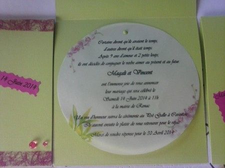 page avec le texte....