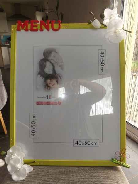 cadre pour le menu