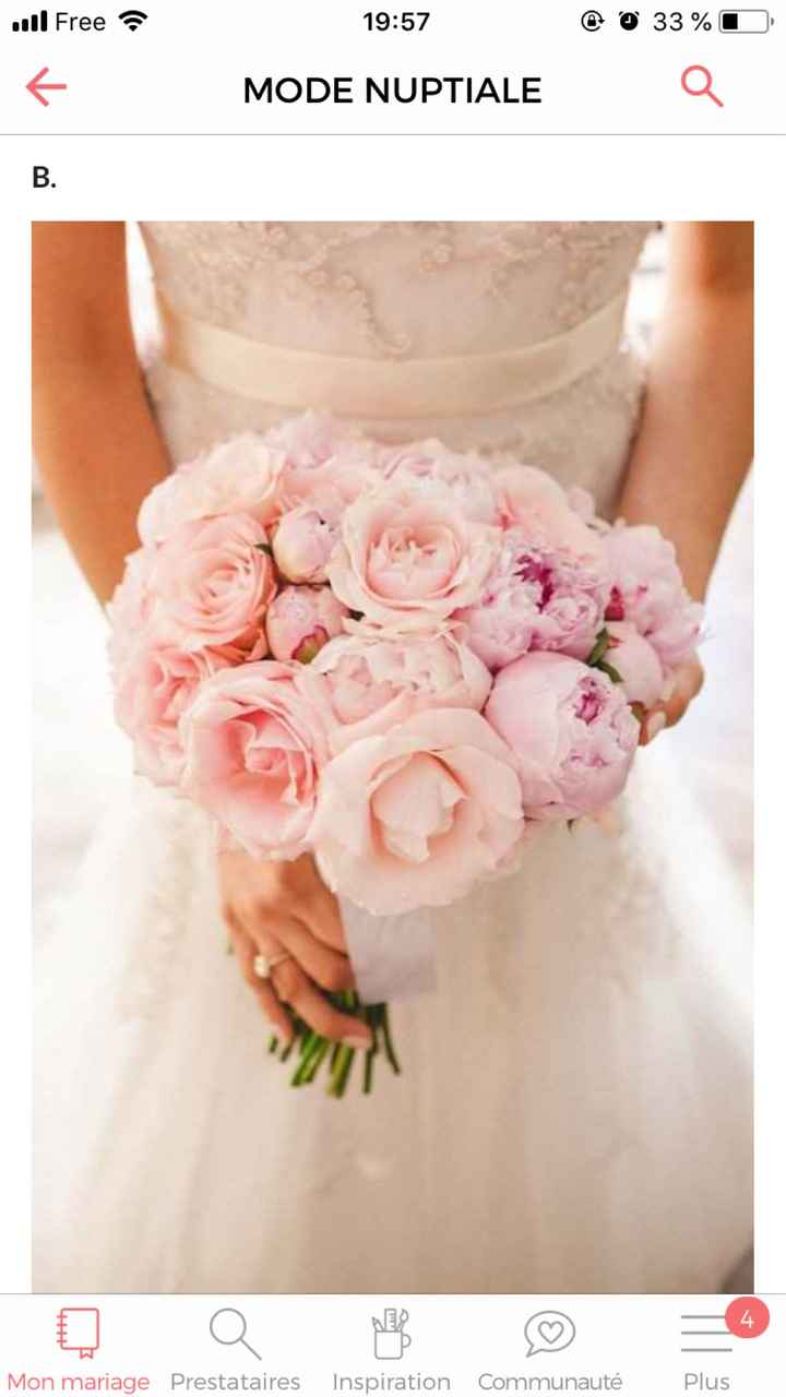 Mon bouquet sera composé de ____ - 1