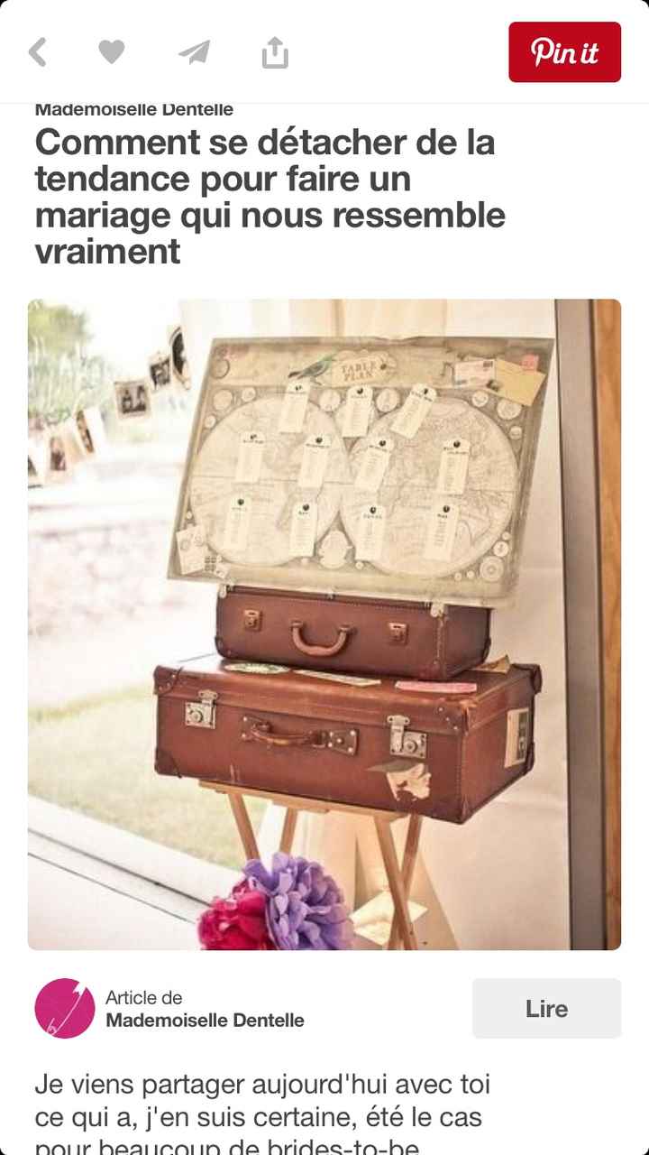 Idée plan de table