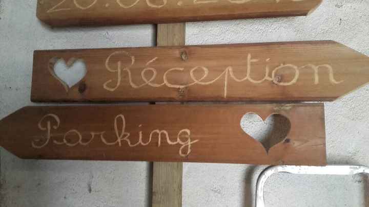 Panneau directionnel fait maison - 2