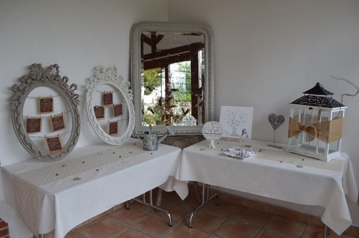 Plan de table et menu 