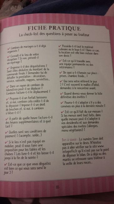 I'm back ;)  traiteur - conseils - 1