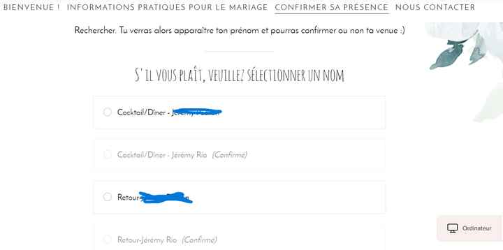 Réponse invités - 2