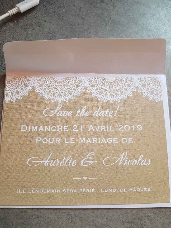j ai opté pr les "save the date" finalement 😊 - 1