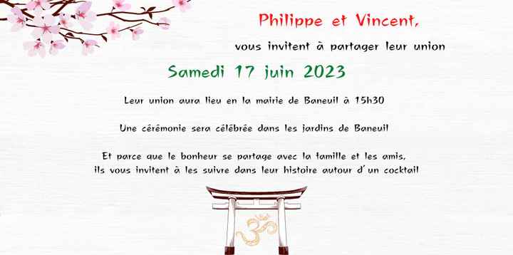 Faire-part fait maison - 1