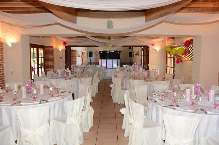 Notre salle décorée au Domaine Alexander