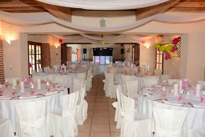 Notre salle décorée au Domaine Alexander