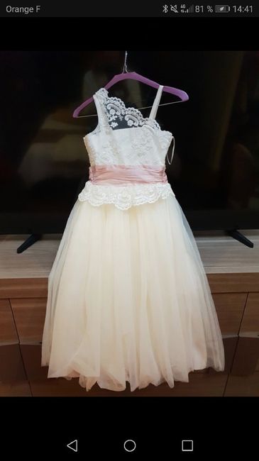 Robe enfant d'honneur reçue ! - 1