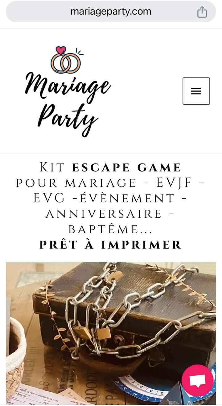Escape game Mariage Party - 1