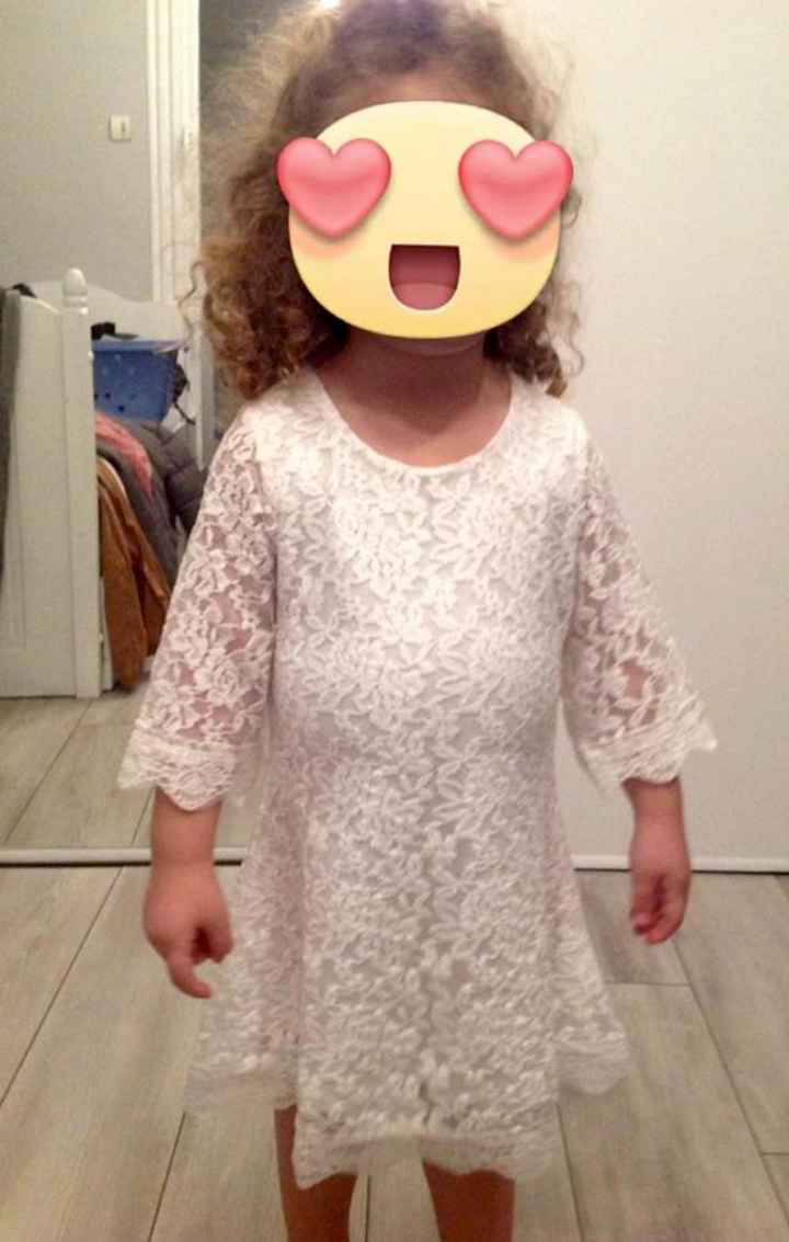 Robe petite fille d'honneur