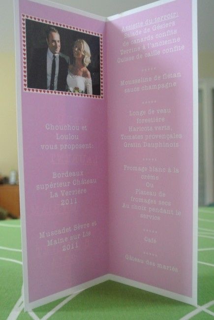 Intérieur menu Un gars/Une fille