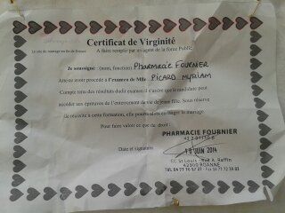 Certificat de virginité