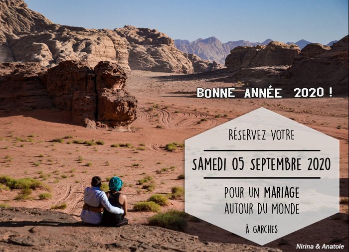 Save The Date changés ! Thème Voyage 1