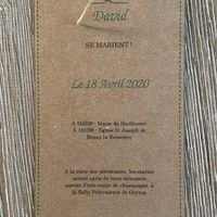 Invitations report du mariage - 2