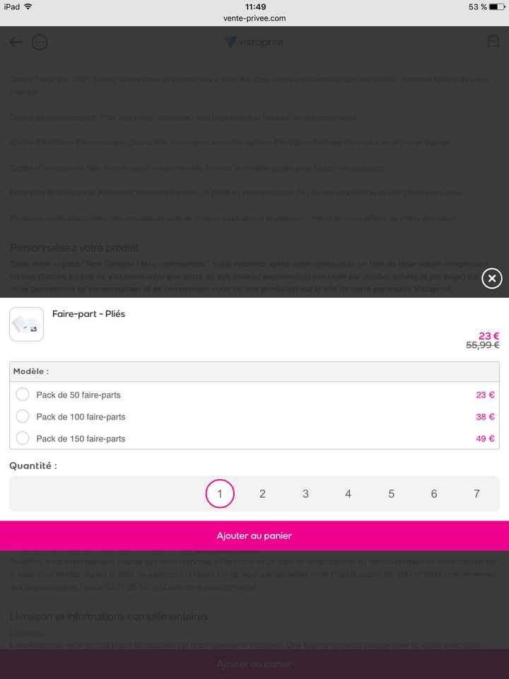  vente privee vistaprint - 1