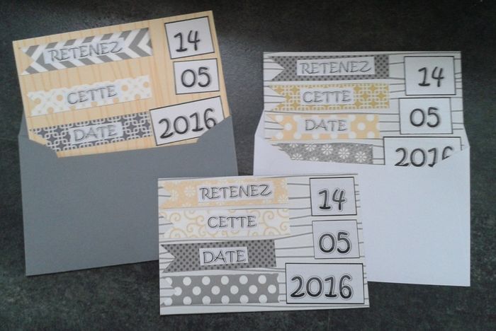 notre " save the date" en DIY