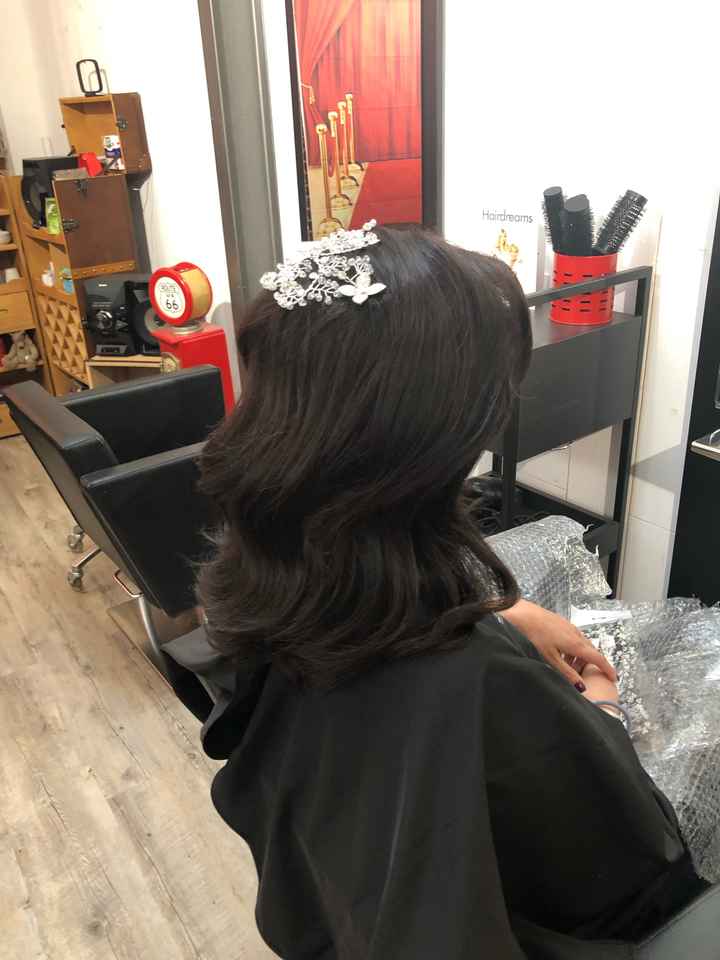 Essayage coiffure jour j - 1