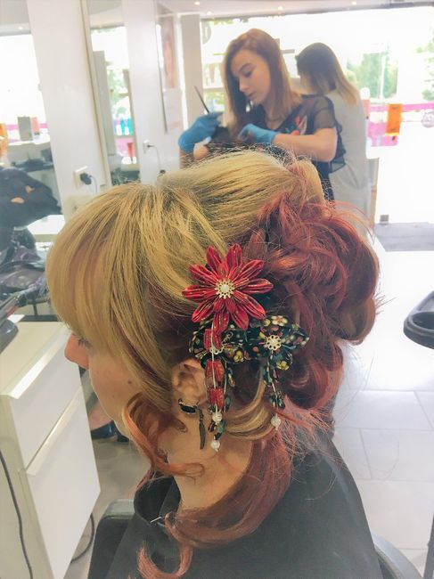 avec les kanzashi