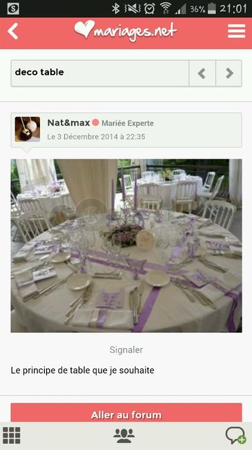 Chemin de table : aide - 1