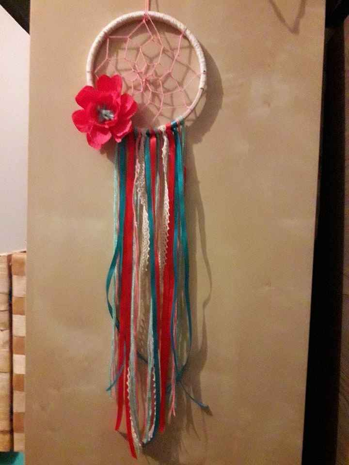 diy du jour: attrape rêve + fleur - 1