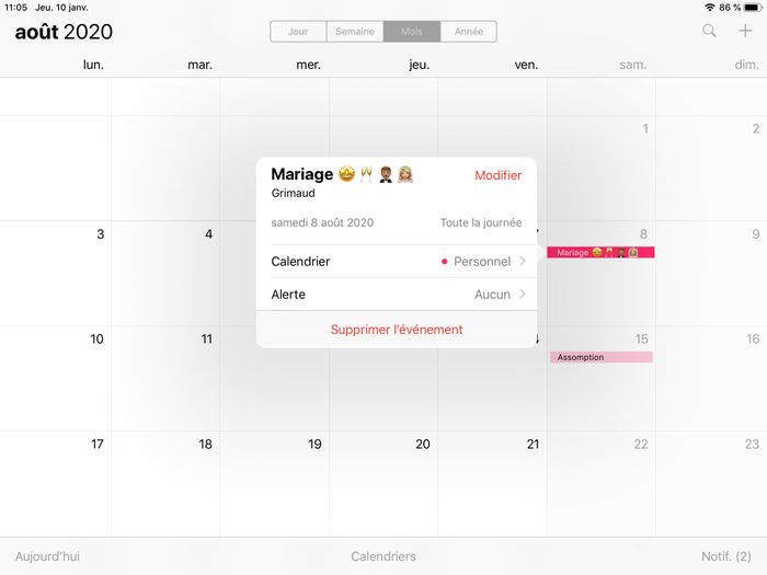 Quelle est la date de ton mariage ? - 1