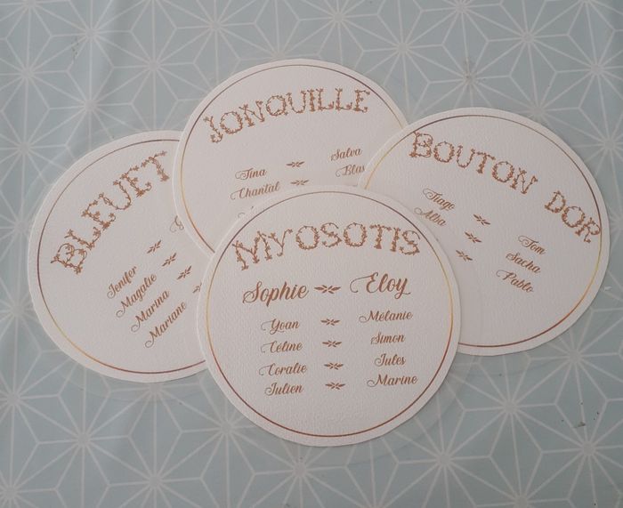 Cartes plan de tables - 1