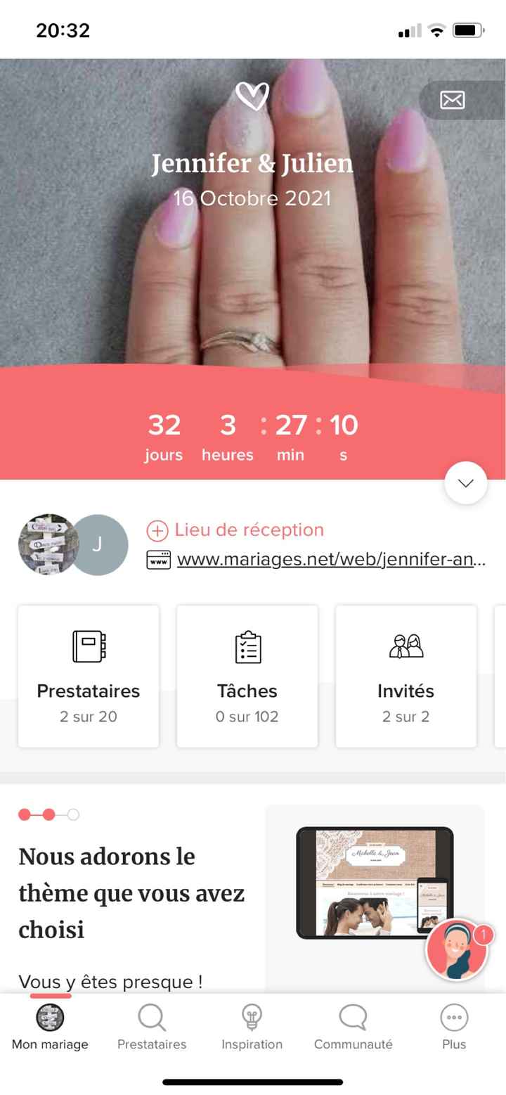 Mariage le 16 octobre - 1