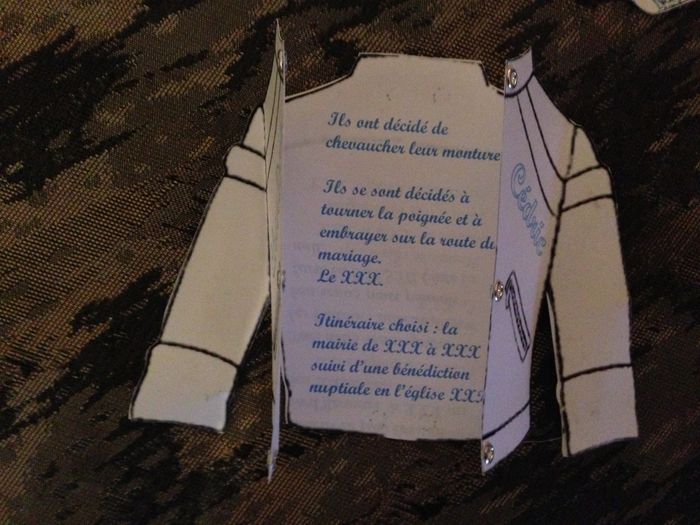 Faire part thème moto