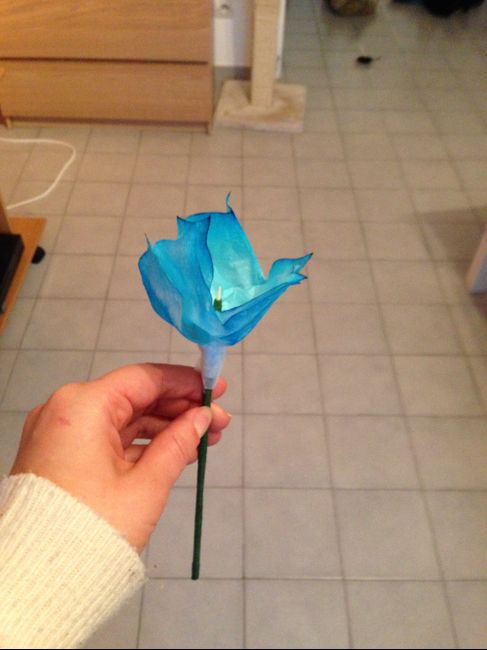 Fleur en filtre à café