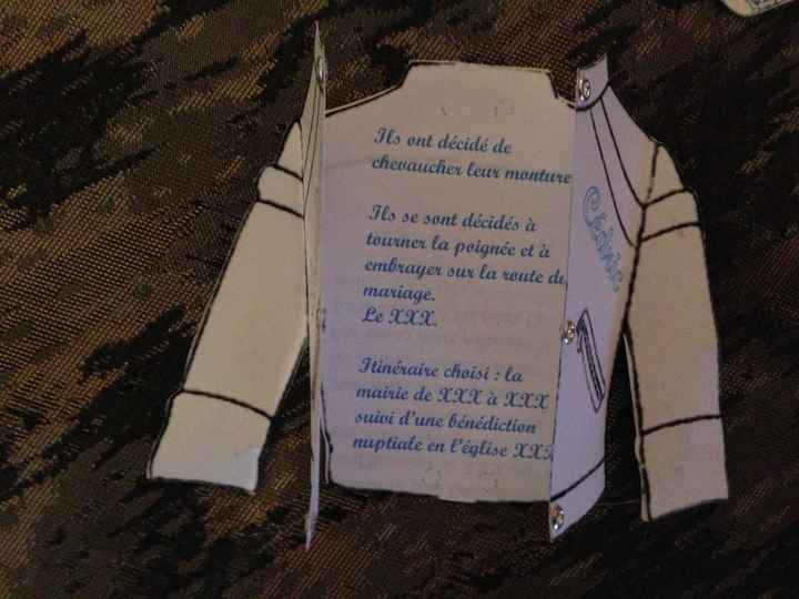 Faire part thème moto