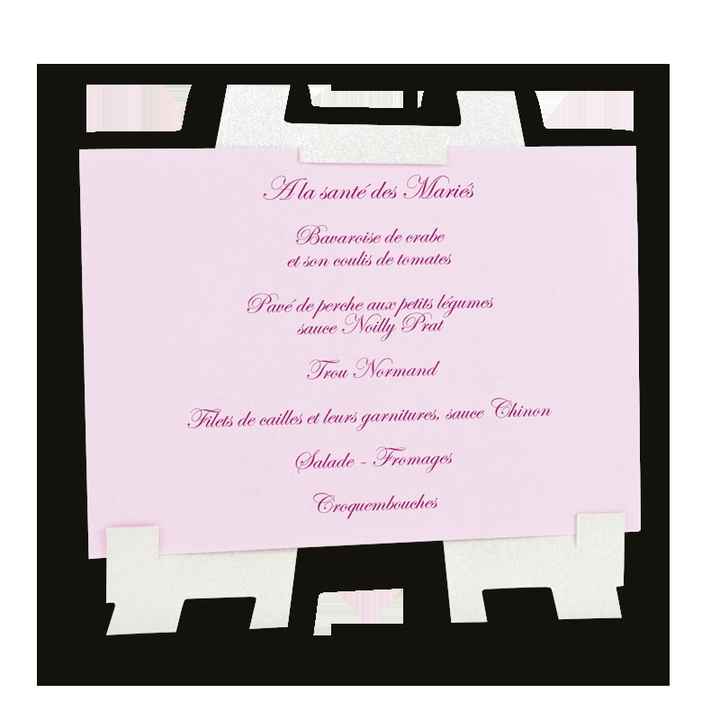 Présentation de menu