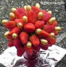 Décoration avec des fraises