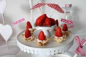 Décoration avec des fraises