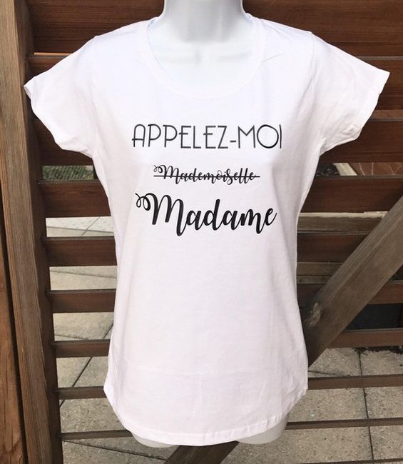 Tshirt Appelez moi Madame