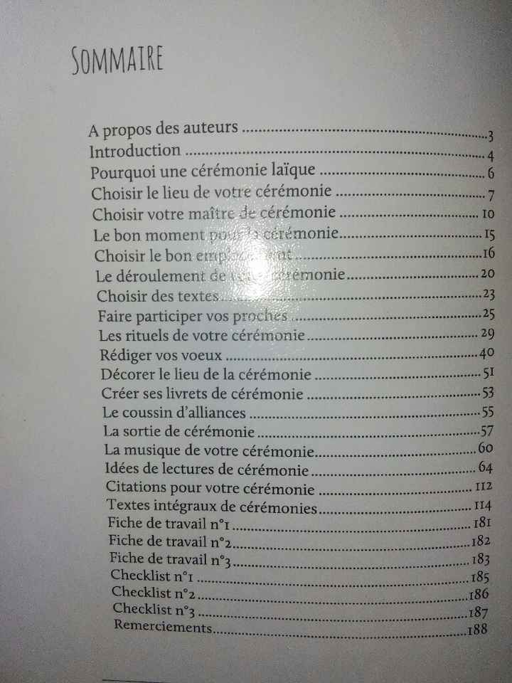 Cérémonie laïque - 1