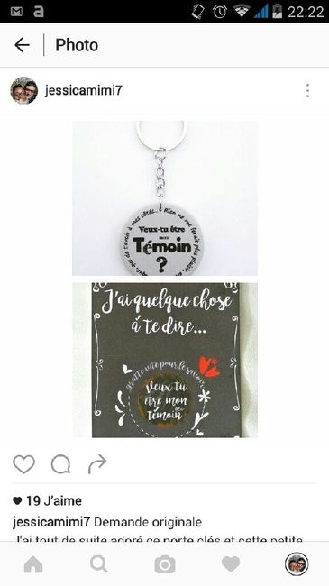 Faire ma demande à ma témoin - 1