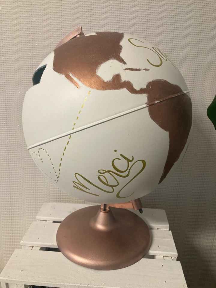 Urne diy - globe - 1